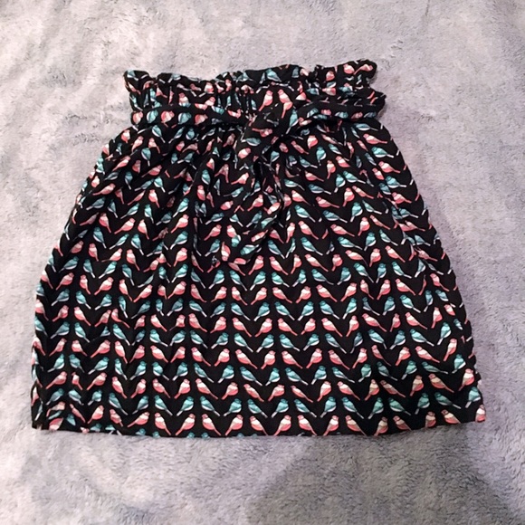 H&M DEVIDED Skirt with bird prints