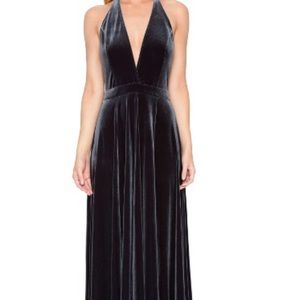 willow & clay crushed velvet maxi dress