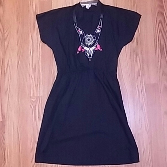 That black dress and bling