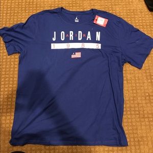 Blue Jordan jump man T-shirt