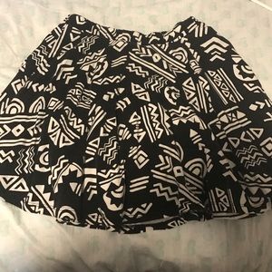 Aztec print Skater skirt