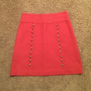 Anthropologie - orange Cidra skirt, size 4