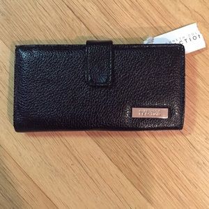 Black Kenneth Cole Reaction Checkbook Cover
