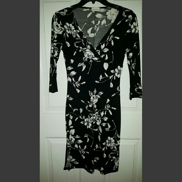Mock wrap dress