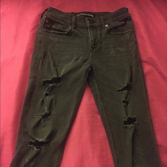 Distressed jeans