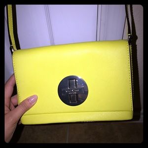Yellow Kate Spade crossbody