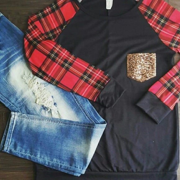 Plus size glam top