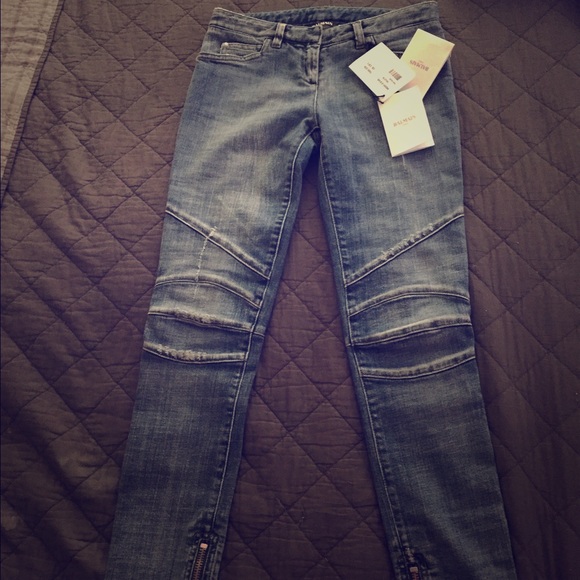 Balmain biker jeans