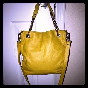 Yellow Michael Kors crossbody