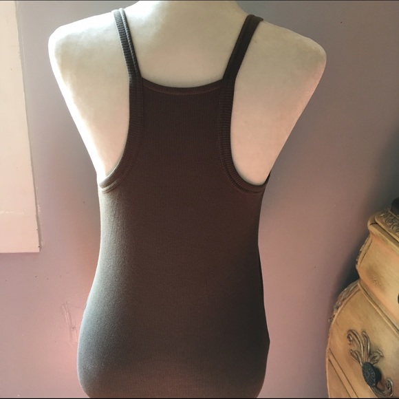 ☑️ Olive Green Tank Top - Picture 5 of 7