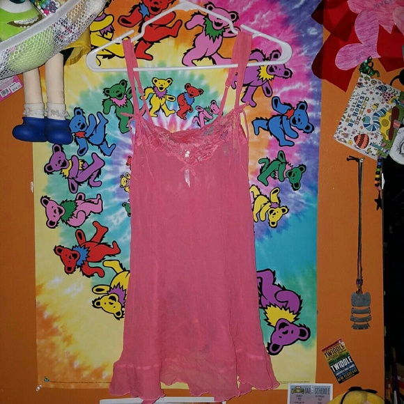 Victoria's Secret Silk Coral Nighty