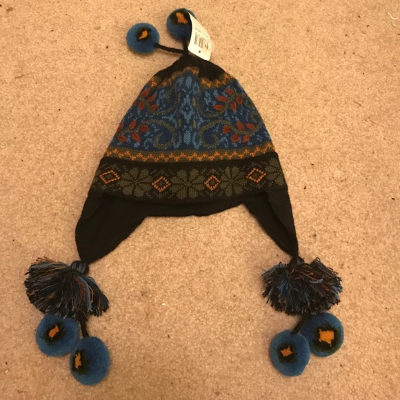 Embroidered warm winter hat