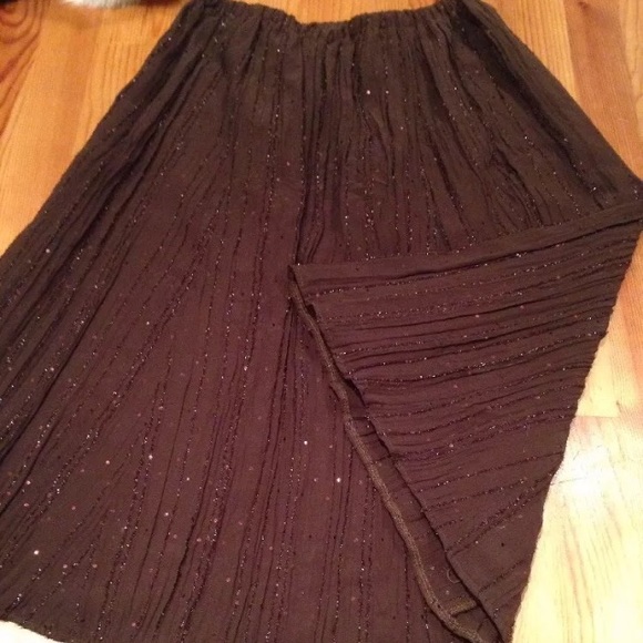 ELEGANT NEEDLE EMBELLISHED SKIRT Women's S - Picture 2 of 4