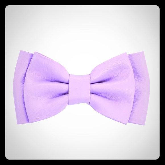 🎀Purple Leather Bow🦄