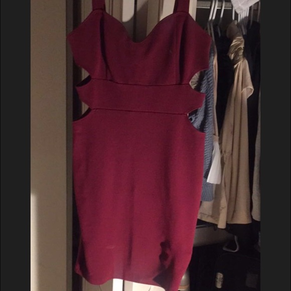Hot red dress
