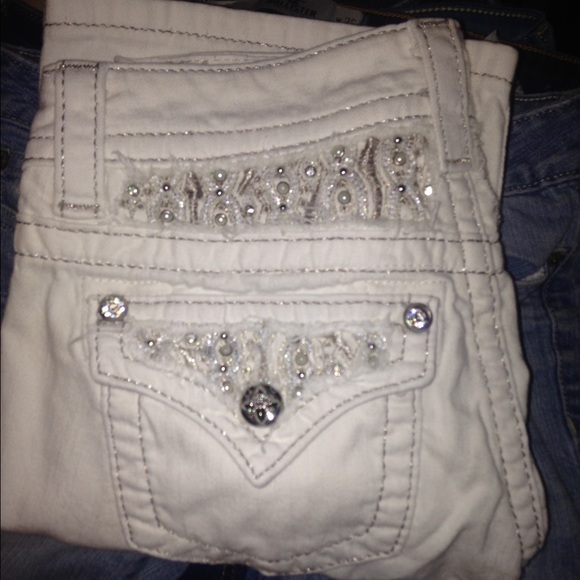 White Miss Me Jeans