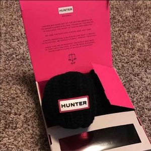 Hunter rain boot socks M Black
