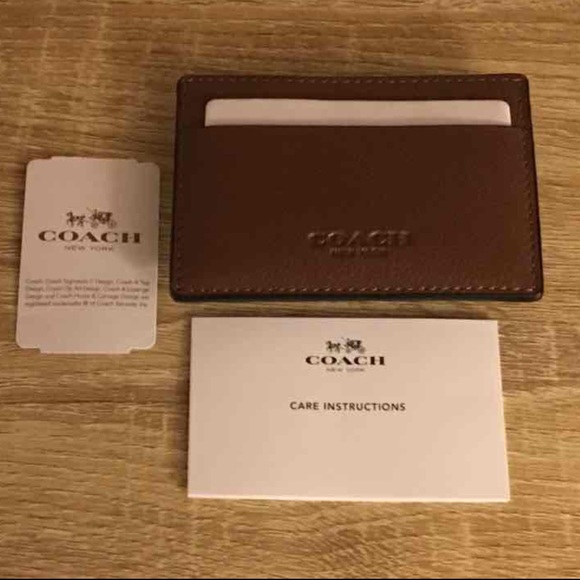 🎉NWT COACH MONEY CLIP CARD CASE IN CALF LEATHER🎉 - Picture 3 of 4
