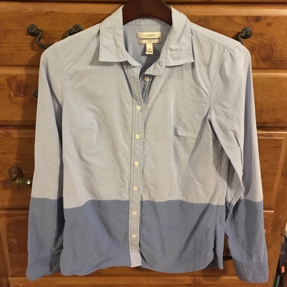 Color block button down blouse by J.Crew size 00