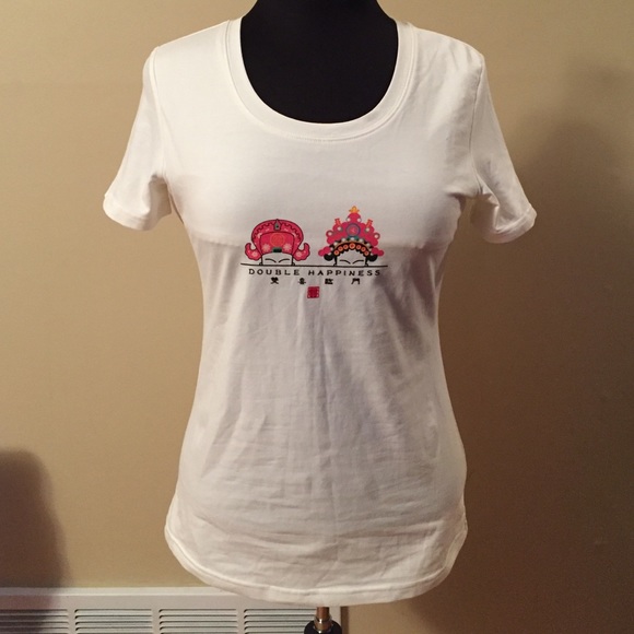 Noir Tops - Noir Double Happiness Tee Shirt