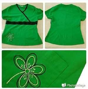 Nwot Adorable Scrub Top