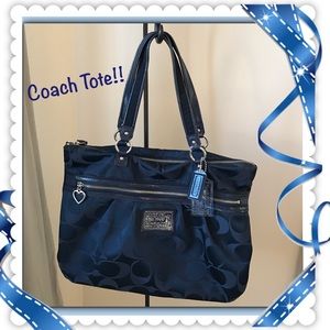 Coach tote - Navy Blue! 💙