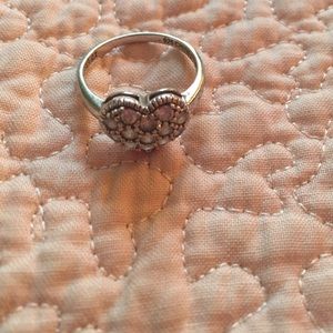 Heart ring size 8 sterling silver