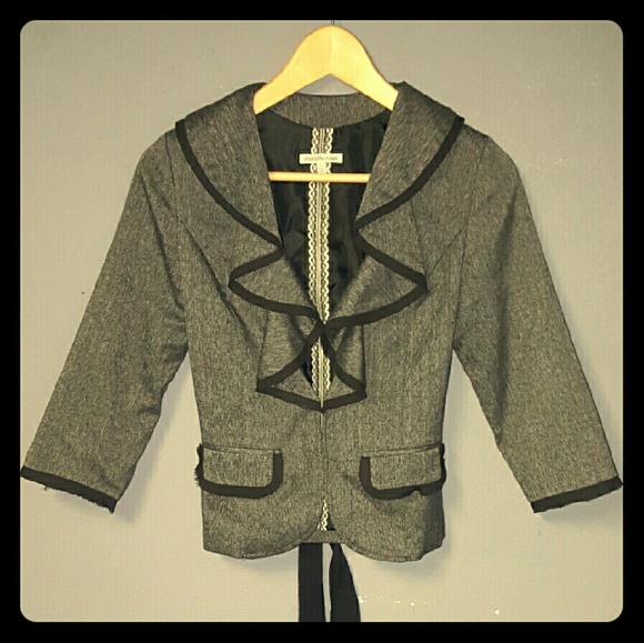 Super cute ruffle blazer