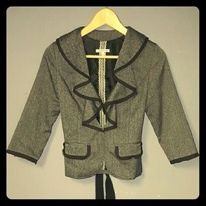 Super cute ruffle blazer