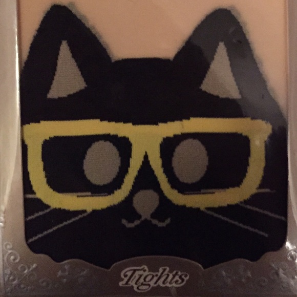 Adorable and trendy Nerdy Kitty Tights / Stockings