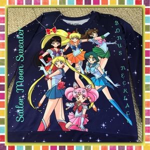 Sailor Moon sweater and Necklace! 🌙