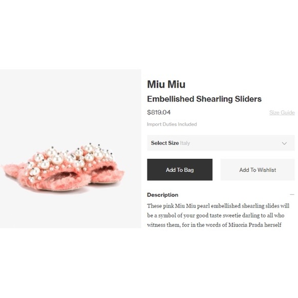 Pink fur & pearl slide sandal! β¨β¨β¨ ships next day! - Picture 3 of 3