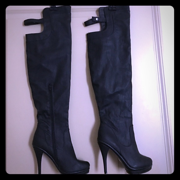 🔥🔥Super Hot Thigh High Faux Leather Boots-8 1/2
