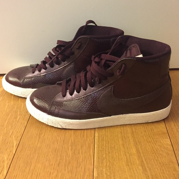 Nike high top Blazers Oxblood