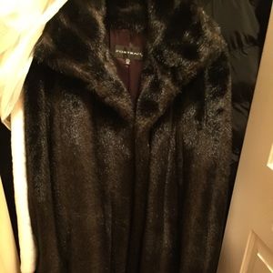 Fur full length coat
