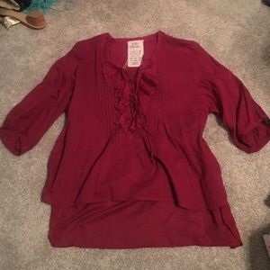 Free People lace up tunic