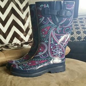 Paisley Rain Boots