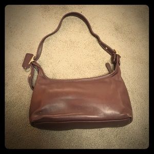 Coach deep brown leather purse