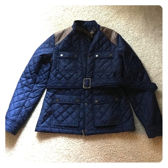 Ralph Lauren Light Quilted Navy Jacket SZ MED