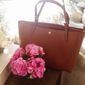 Tory Burch York saffiano leather tote