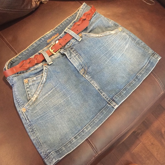 Authentic Hudson Jean skirt. Great material.