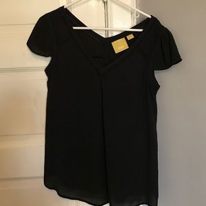 Drapey Black Anthro top