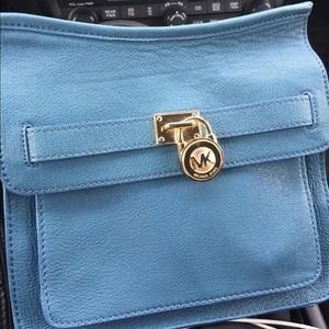 Michael Kors cross body blue teal bag