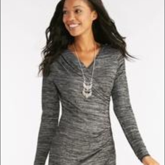 Faux Wrap Midi Dress - Picture 3 of 3