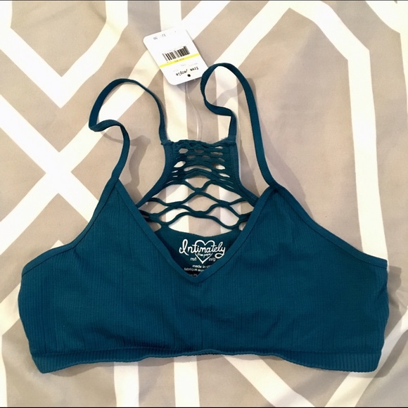NWT Free People Intimately Bella Racerback in Teal