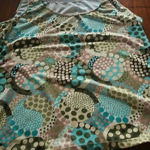 Sleeveless silky blouse