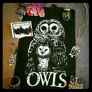 OWLS! Rings, Earrings and Necklaces