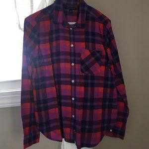 Purple pink and red flannel