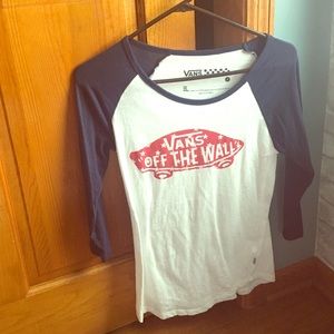 Vans off the wall baseball tee