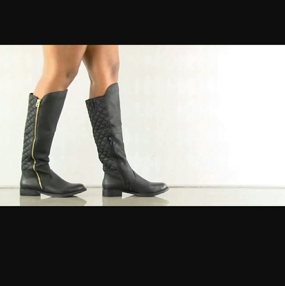 Steve Madden Shoes - Steve madden quilted tall boot northside 9 black